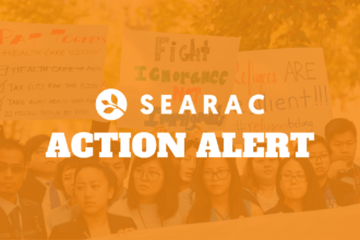 SEARAC Action Alert: Image of SEARAC community protesting