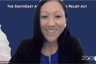 Quyen on a Zoom webinar
