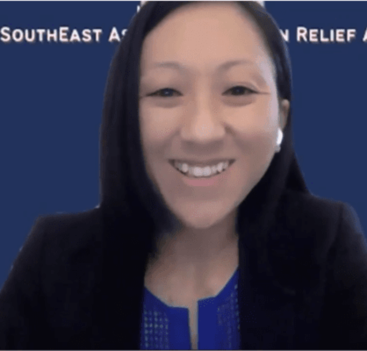Quyen on a Zoom webinar