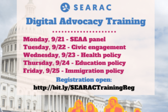 Digital Advocacy Training schedule.