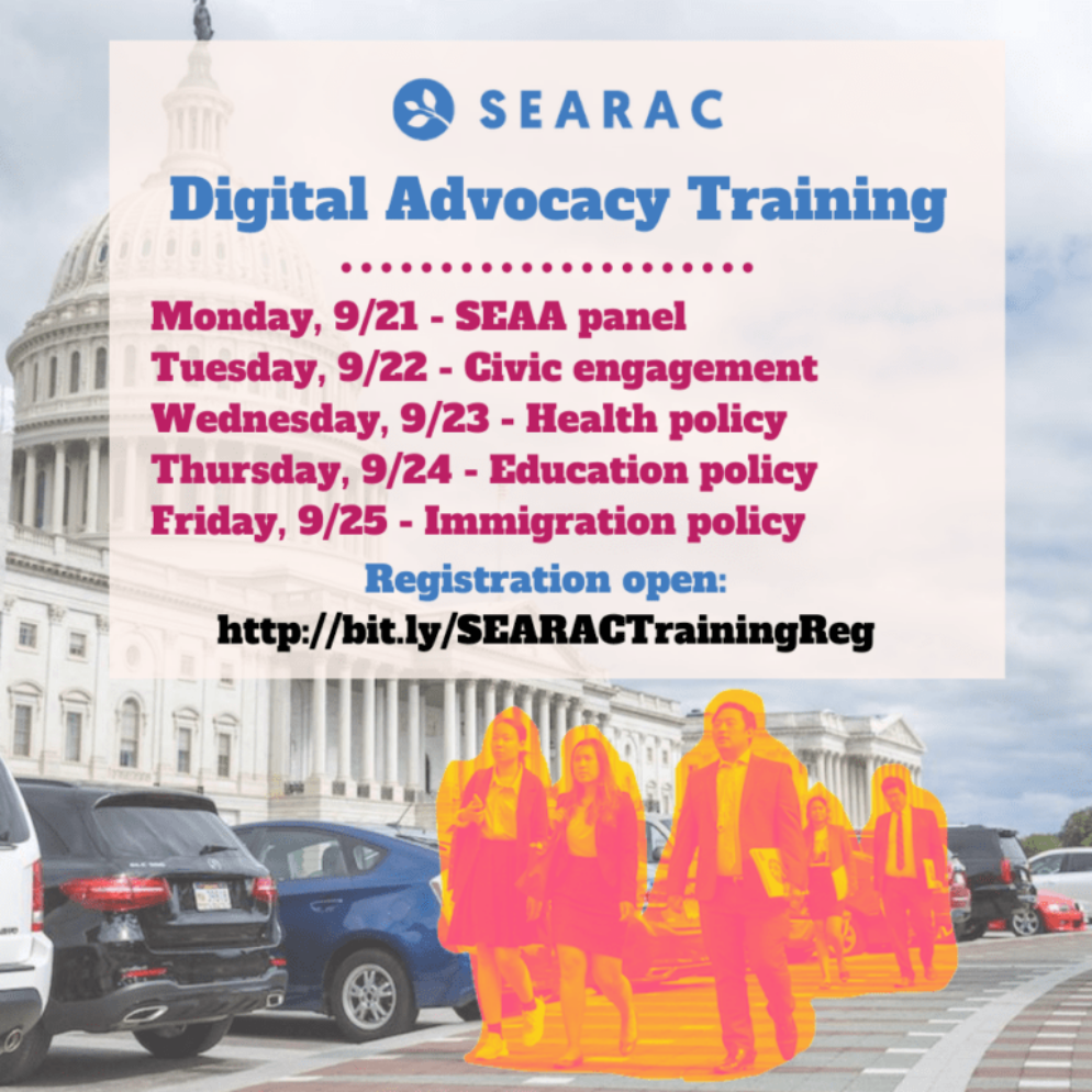 Digital Advocacy Training schedule.