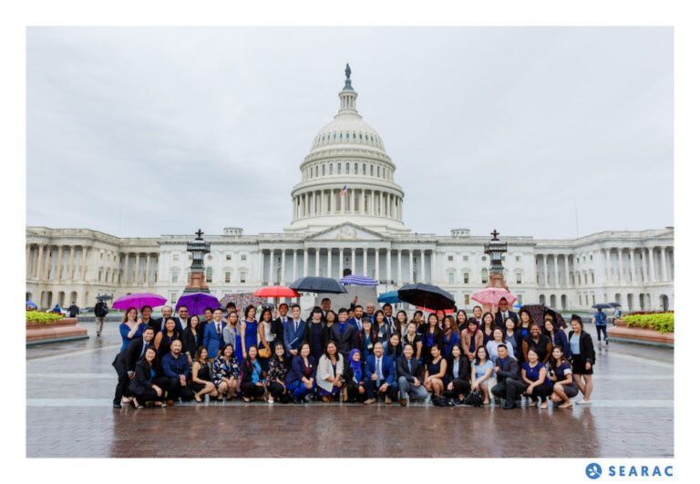 Group photo in front of US capitol