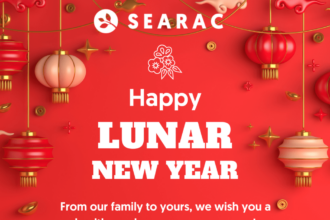 Lunar new year with red background