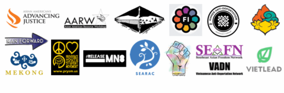 Various logos from AAPI organizations.