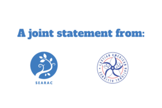 Joint statement with two logos