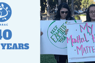 Person holds sign saying My Mental Health Matters