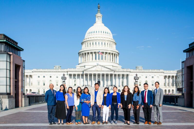 LAT participants at Capitol Hill.