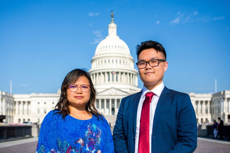 Sou and Thaen at Capitol Hill.