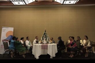 People gathered around a table