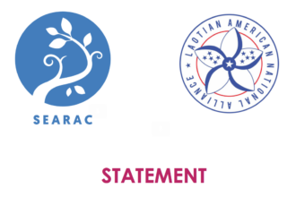 SEARAC's logo and LANA's logo