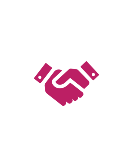 icon with two shaking hands