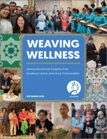 Weaving Wellness report cover with photo collage